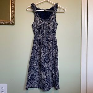 Banana republic size 0 summery sleeveless dress